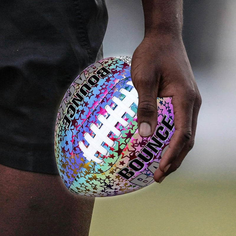 BOUNCEBACK Training Football, Youth Size & Official Size, Fatherless Football PassCatch Solo Enhancing Passing Catching(with Pump) - Image 4